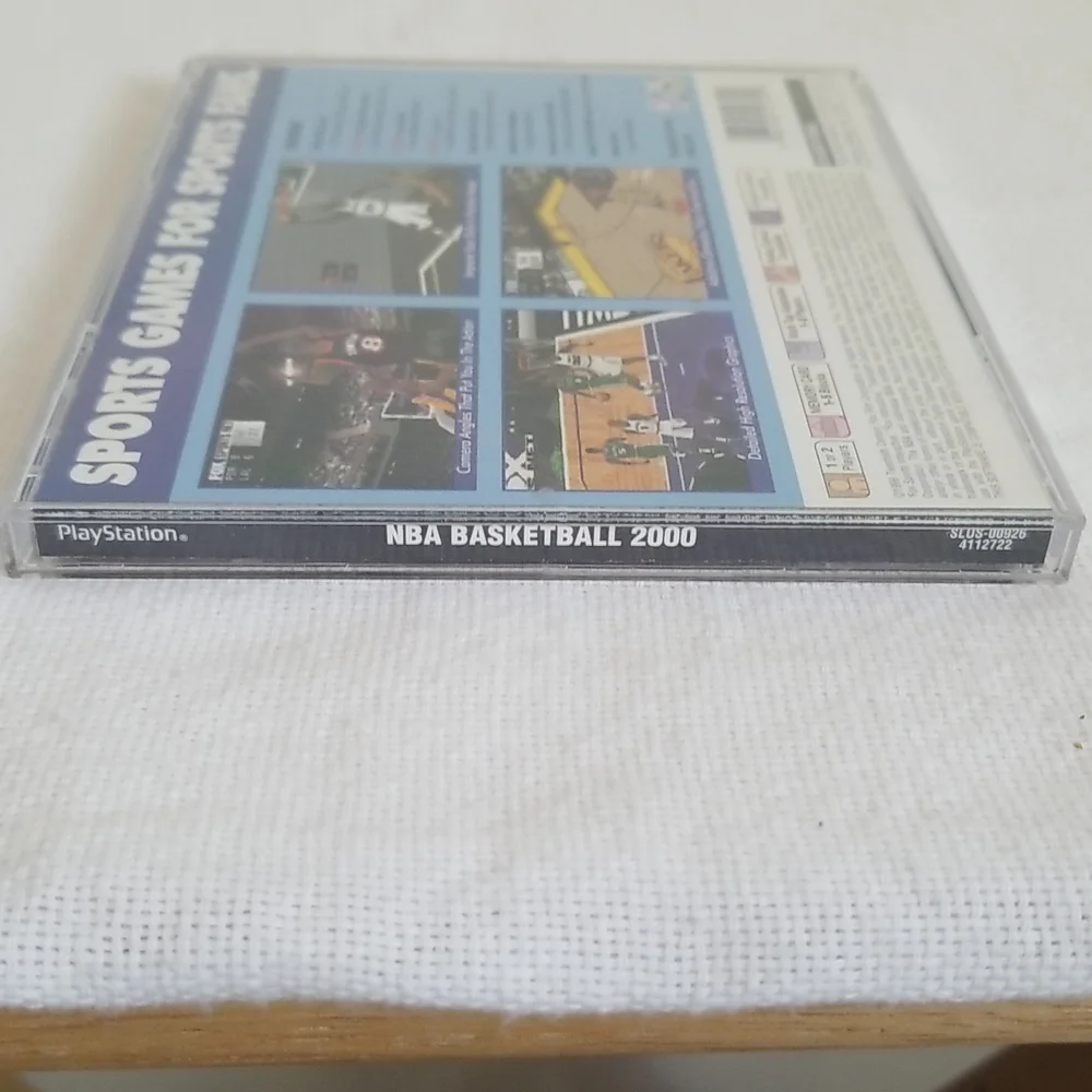 PS1 Sony Playstation NBA Basketball 2000 Video Game Complete Tested